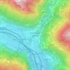 Mappa topografica Pont-Saint-Martin, altitudine, rilievo