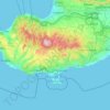 Mappa topografica Akrotiri e Dhekelia, altitudine, rilievo