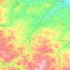 Mappa topografica Jahna, altitudine, rilievo