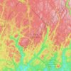 Mappa topografica Zec Batiscan-Neilson, altitudine, rilievo