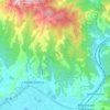 Mappa topografica Capraia e Limite, altitudine, rilievo