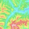 Mappa topografica Santo Stefano Belbo, altitudine, rilievo