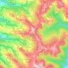 Mappa topografica Serravalle Langhe, altitudine, rilievo