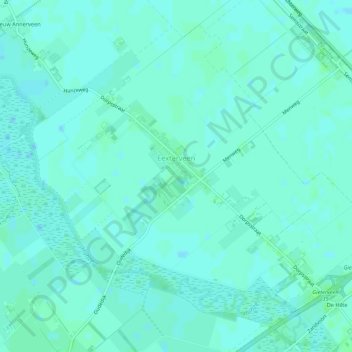 Mappa topografica Eexterveen, altitudine, rilievo