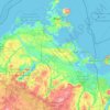 Mappa topografica Vorpommern, altitudine, rilievo