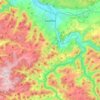 Mappa topografica Saalfeld/Saale, altitudine, rilievo