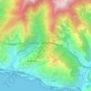 Mappa topografica Pieve Ligure, altitudine, rilievo