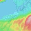 Mappa topografica Port Renfrew, altitudine, rilievo