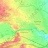 Mappa topografica Alpignano, altitudine, rilievo
