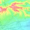 Mappa topografica Montecosaro, altitudine, rilievo
