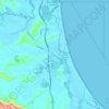 Mappa topografica Simpsons Creek, altitudine, rilievo