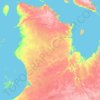 Mappa topografica Kativik, altitudine, rilievo