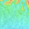 Mappa topografica Brianza, altitudine, rilievo