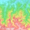 Mappa topografica Roccaforte Mondovì, altitudine, rilievo
