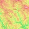 Mappa topografica Greenville, altitudine, rilievo
