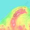Mappa topografica Porcupine Mountains Wilderness State Park, altitudine, rilievo