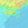 Mappa topografica Tỉnh Quảng Ninh, altitudine, rilievo