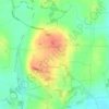 Mappa topografica Rosegreen, altitudine, rilievo