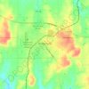 Mappa topografica Holdenville, altitudine, rilievo