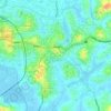 Mappa topografica Kanjikuzhy, altitudine, rilievo