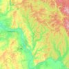 Mappa topografica Елыкаевское территориальное управление, altitudine, rilievo