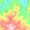 Mappa topografica Gessopalena, altitudine, rilievo