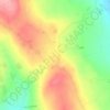 Mappa topografica Picketstown, altitudine, rilievo