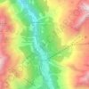 Mappa topografica Saas-Grund, altitudine, rilievo