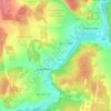 Mappa topografica Кадниково, altitudine, rilievo