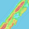 Mappa topografica Little River, altitudine, rilievo
