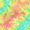 Mappa topografica 1301, altitudine, rilievo