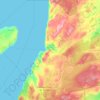 Mappa topografica Portugal Cove - St. Philips, altitudine, rilievo