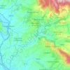 Mappa topografica Montopoli di Sabina, altitudine, rilievo