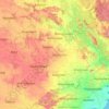 Mappa topografica Telangana, altitudine, rilievo