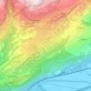 Mappa topografica Grimisuat, altitudine, rilievo