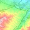 Mappa topografica Sur, altitudine, rilievo