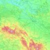 Mappa topografica województwo dolnośląskie, altitudine, rilievo