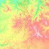 Mappa topografica городское поселение Алдан, altitudine, rilievo