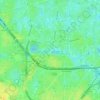 Mappa topografica Wilmersdorf, altitudine, rilievo