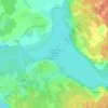 Mappa topografica Красное озеро, altitudine, rilievo