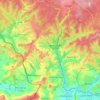 Mappa topografica 6769, altitudine, rilievo