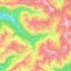 Mappa topografica Valfurva, altitudine, rilievo