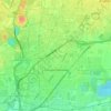 Mappa topografica Cologno Monzese, altitudine, rilievo