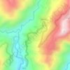 Mappa topografica Tadong Ward, altitudine, rilievo