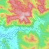 Mappa topografica Warburton, altitudine, rilievo