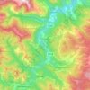 Mappa topografica Rovegno, altitudine, rilievo