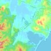 Mappa topografica Wallagoot, altitudine, rilievo