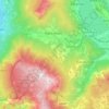 Mappa topografica Altopiano della Vigolana, altitudine, rilievo