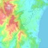 Mappa topografica Castiadas, altitudine, rilievo