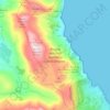 Mappa topografica Riserva naturale orientata dello Zingaro, altitudine, rilievo